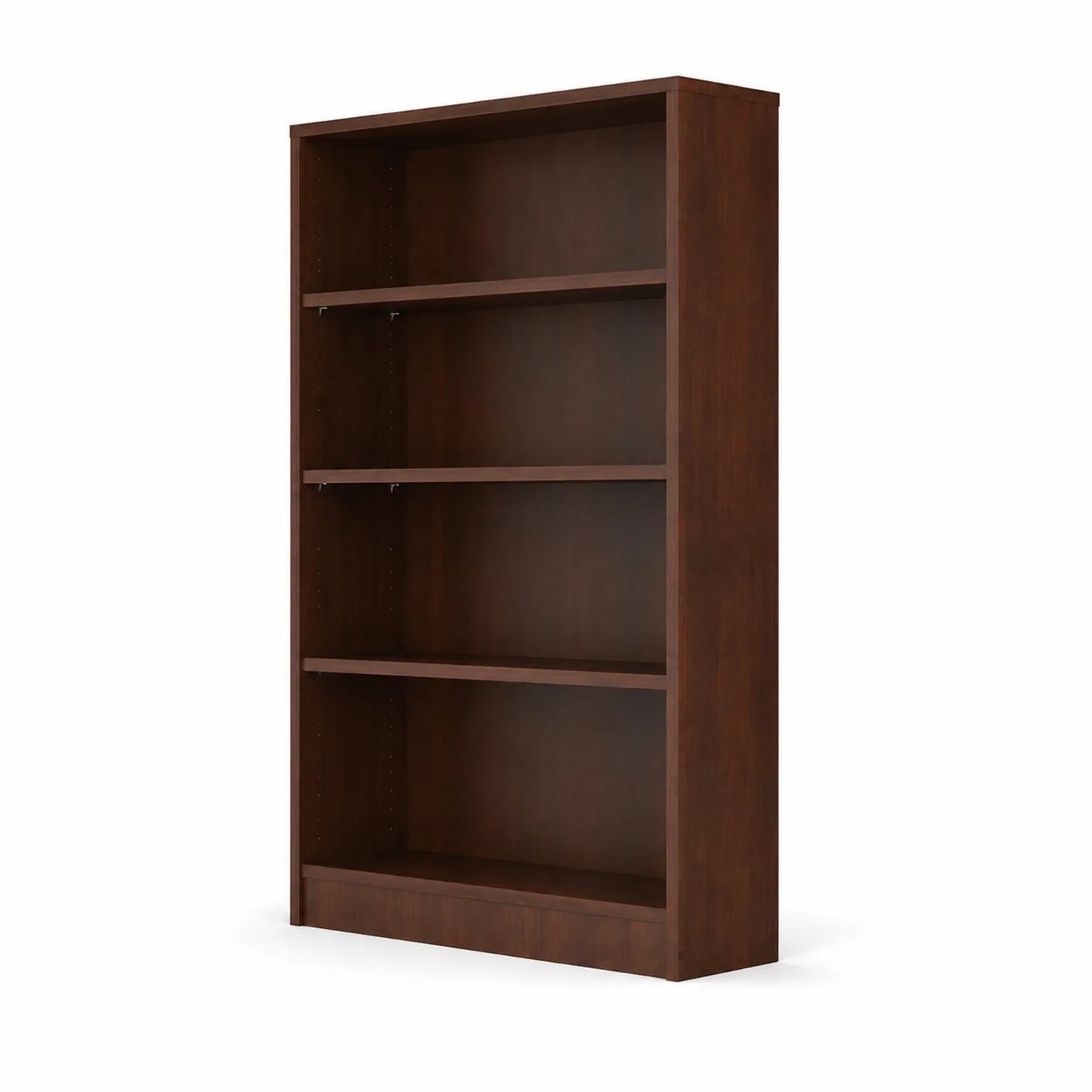 Bücherregal Holz Dunkelbraun 4 Ebenen 80 cm x 30 cm x 180 cm