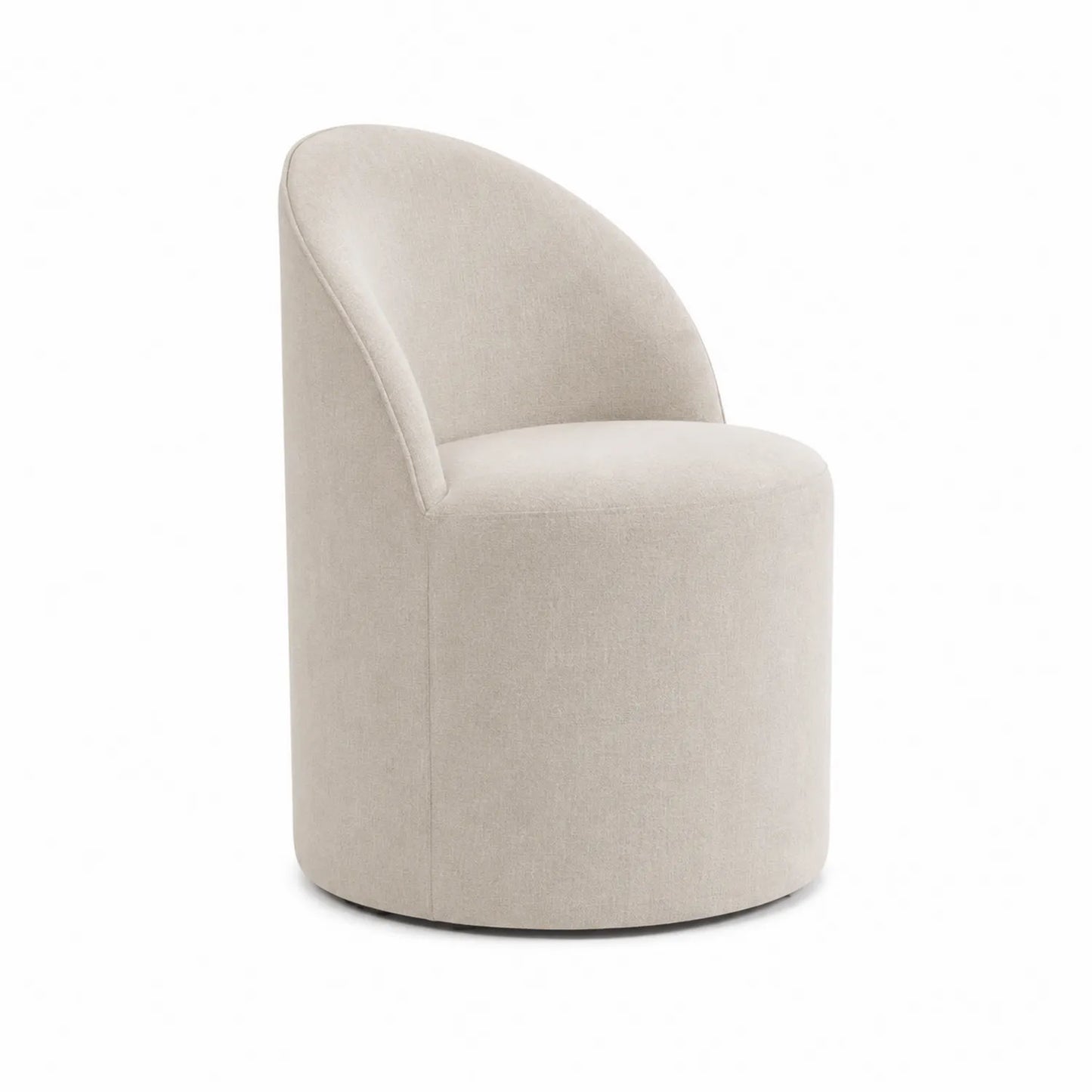 Esszimmerstuhl mit Rückenlehne Beige Leinen Stoff 52x52x80 cm
